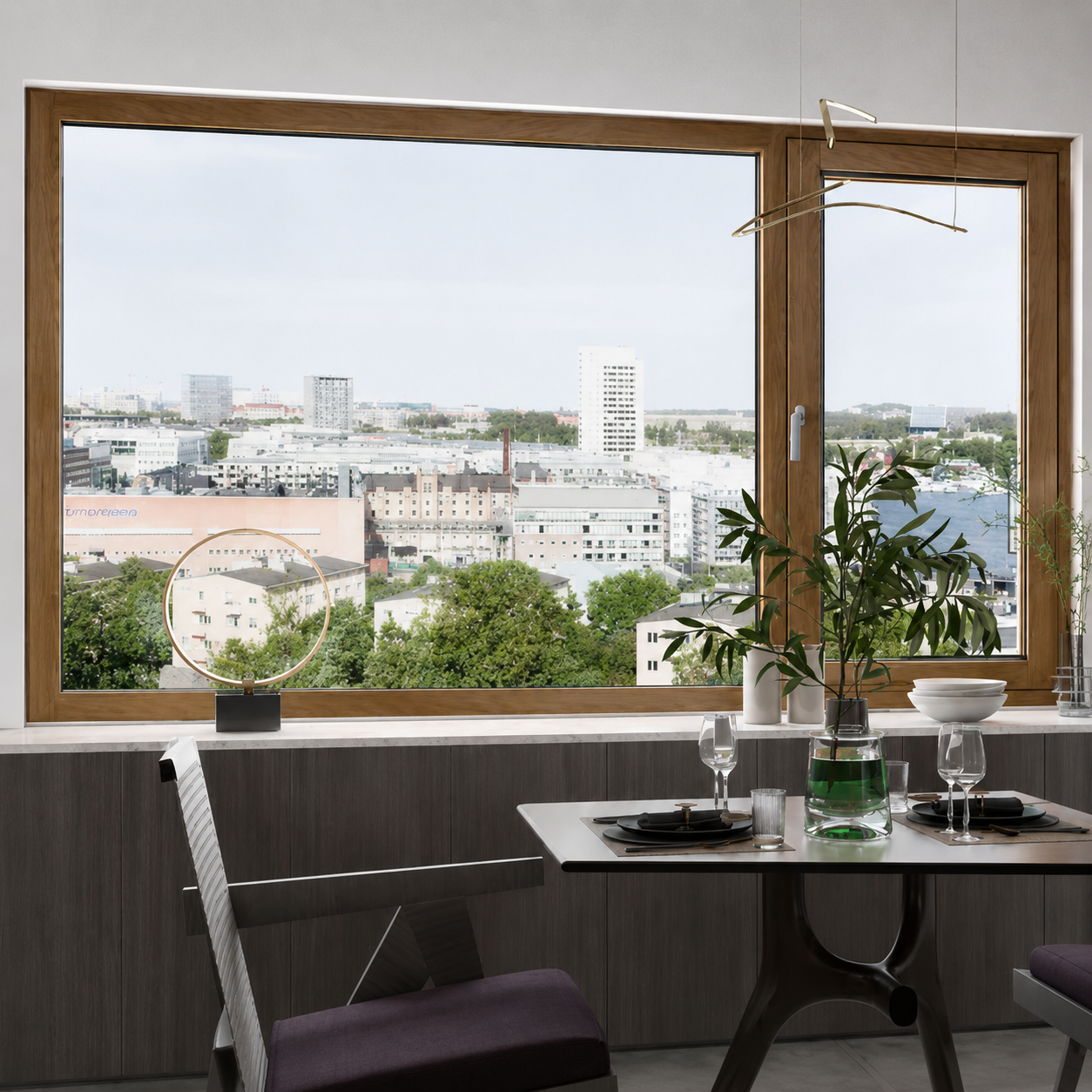 cửa nhôm gỗ homintec
